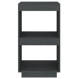 Boekenkast 40x35x71 cm massief grenenhout grijs 5