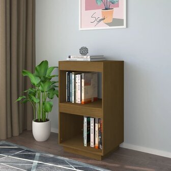 Boekenkast 40x35x71 cm massief grenenhout honingbruin 1