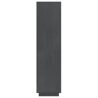 Boekenkast/kamerscherm 40x35x135 cm massief grenenhout grijs 6