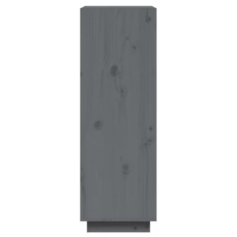 Boekenkast/kamerscherm 60x35x103 cm massief grenenhout grijs 6