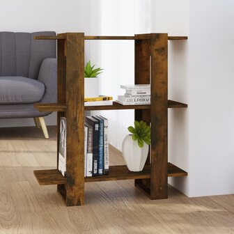 Boekenkast/kamerscherm 80x30x87 cm gerookt eikenkleurig 1