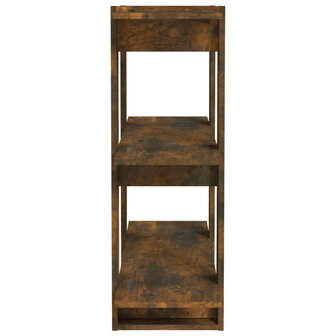 Boekenkast/kamerscherm 80x30x87 cm gerookt eikenkleurig 6