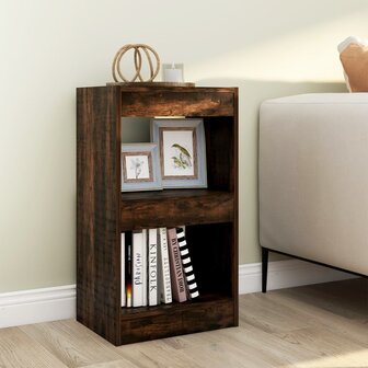 Boekenkast/kamerscherm 40x30x72 cm gerookt eikenkleurig 1