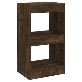 Boekenkast/kamerscherm 40x30x72 cm gerookt eikenkleurig 2