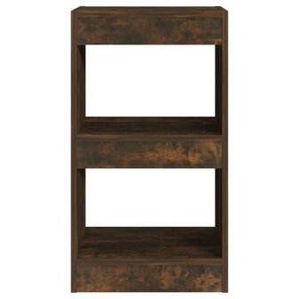 Boekenkast/kamerscherm 40x30x72 cm gerookt eikenkleurig 3