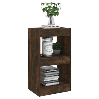 Boekenkast/kamerscherm 40x30x72 cm gerookt eikenkleurig 6