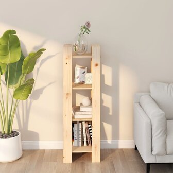 Boekenkast / kamerscherm 41x35x125 cm massief grenenhout 1