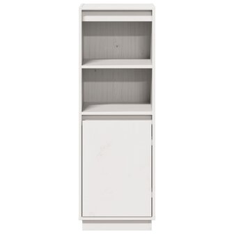 Hoge kast 37x34x110 cm massief grenenhout wit 4