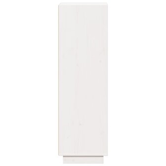 Hoge kast 37x34x110 cm massief grenenhout wit 6