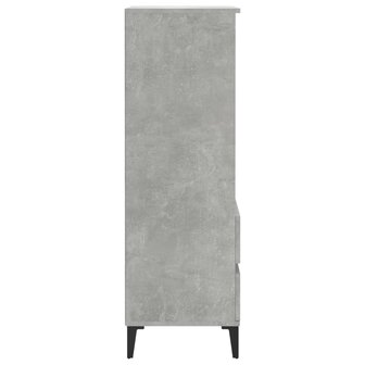 Hoge kast 40x36x110 cm bewerkt hout betongrijs 5