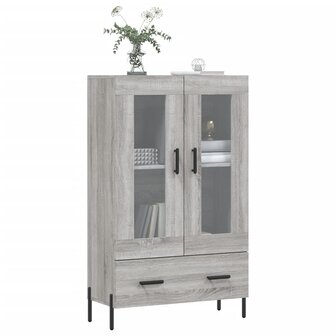 Hoge kast 69,5x31x115 cm bewerkt hout grijs sonoma eikenkleurig 3