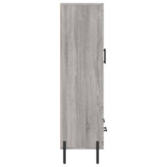 Hoge kast 69,5x31x115 cm bewerkt hout grijs sonoma eikenkleurig 7