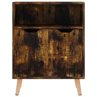 Dressoir 60x30x72 cm bewerkt hout gerookt eikenkleurig 3