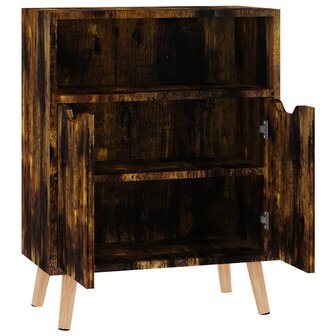 Dressoir 60x30x72 cm bewerkt hout gerookt eikenkleurig 5