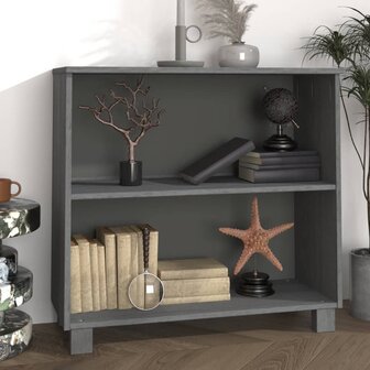 Dressoir HAMAR 85x35x80 massief grenenhout donkergrijs 1
