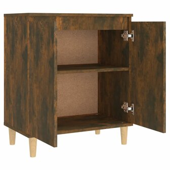 Dressoir 60x35x70 cm bewerkt hout gerookt eikenkleurig 5