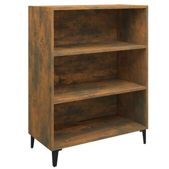 Dressoir 69,5x32,5x90 cm bewerkt hout gerookt eikenkleurig 2