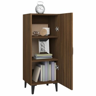 Dressoir 34,5x34x90 cm bewerkt hout bruin eikenkleur 4