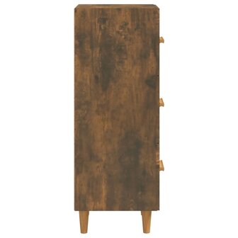 Dressoir 34,5x34x90 cm bewerkt hout gerookt eiken 7