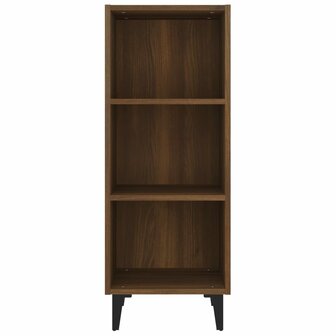 Dressoir 34,5x32,5x90 cm bewerkt hout bruin eikenkleur 5