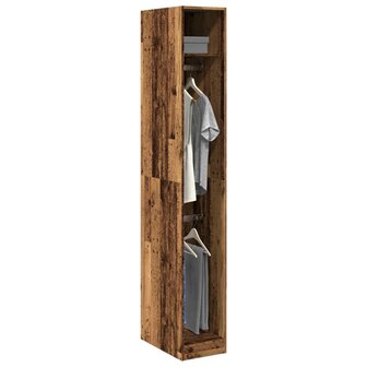 Kledingkast 30x50x200 cm bewerkt hout oud hout 1