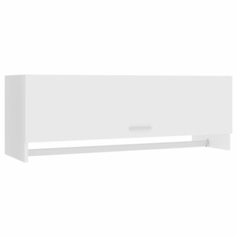Kledingkast 100x32,5x35 cm bewerkt hout wit 2