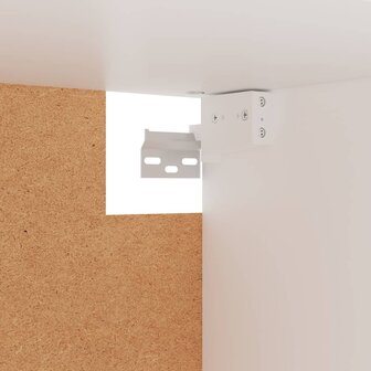 Kledingkast 100x32,5x35 cm bewerkt hout wit 6