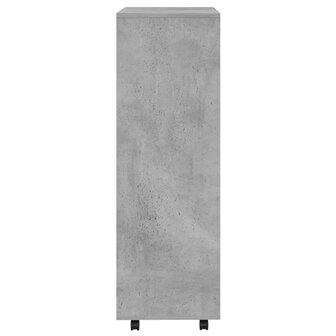 Kledingkast 80x40x110 cm bewerkt hout betongrijs 6