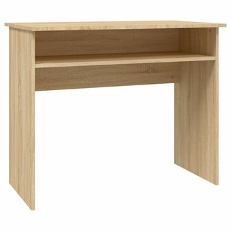Bureau 90x50x74 cm bewerkt hout sonoma eikenkleurig 2