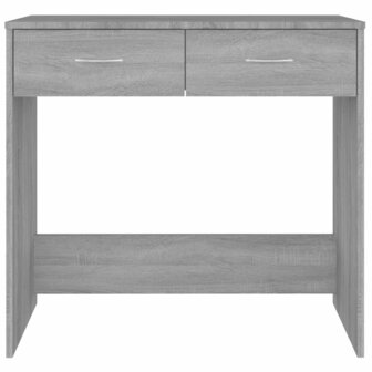 Bureau 80x40x75 cm bewerkt hout grijs sonoma eikenkleurig 4