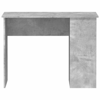 Bureau 100x55x75 cm bewerkt hout betongrijs 4