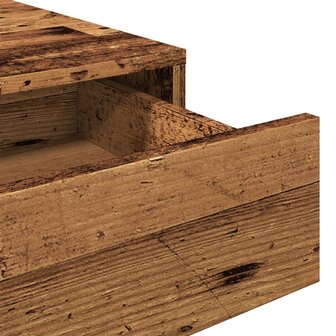 Bureau 101x50x76,5 cm bewerkt hout oud houtkleurig 9