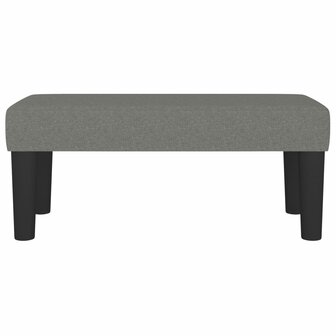 Bankje 70x30x30 cm stof donkergrijs 3