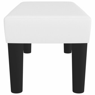 Bankje 70x30x30 cm kunstleer wit 4