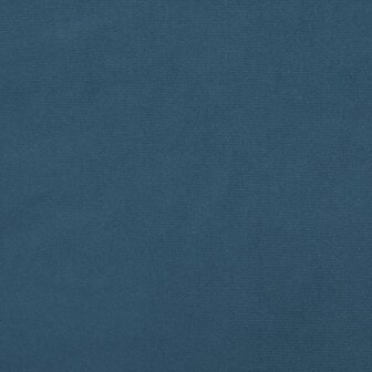 Bankje 70x30x30 cm fluweel donkerblauw 6