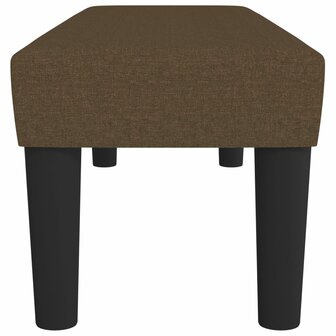 Bankje 100x30x30 cm stof donkerbruin 4