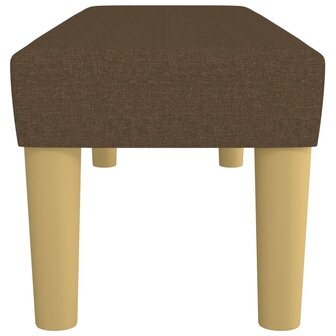 Bankje 100x30x30 cm stof donkerbruin 4