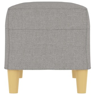 Bankje 70x35x41 cm stof lichtgrijs 4