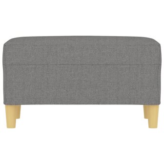 Bankje 70x35x41 cm stof donkergrijs 3