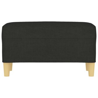 Bankje 70x35x41 cm stof zwart 3