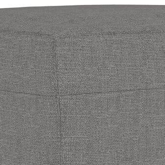 Bankje 100x35x41 cm stof donkergrijs 5