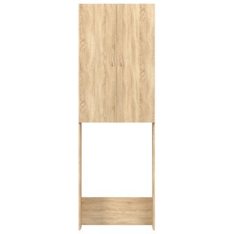 Wasmachinekast 64x25,5x190 cm sonoma eikenkleurig 3
