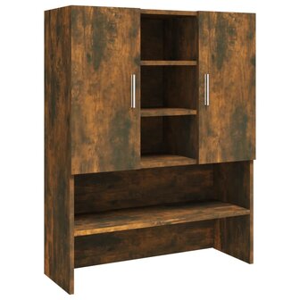 Wasmachinekast 70,5x25,5x90 cm gerookt eikenkleurig 2
