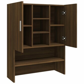 Wasmachinekast 70,5x25,5x90 cm bruin eikenkleur 7