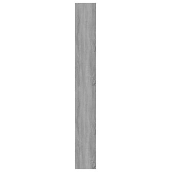 Wasmachinekast 64x24x190 cm grijs sonoma eikenkleurig 7