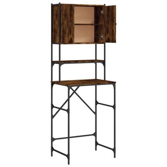 Wasmachinekast 68x48,5x194 cm gerookt eikenkleurig 7