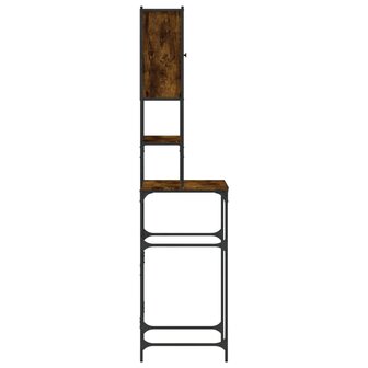 Wasmachinekast 68x48,5x194 cm gerookt eikenkleurig 9