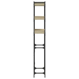 Wasmachinekast 67x25x163 cm bewerkt hout sonoma eikenkleurig 7