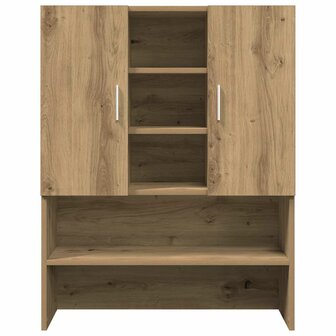 Wasmachinekast 70,5x25,5x90 cm artisanaal eikenkleur 4