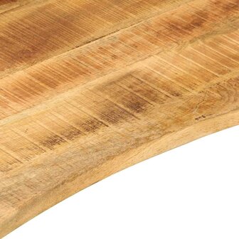 Bureaublad met ronding 120x50x2,5 cm massief ruw mangohout 7
